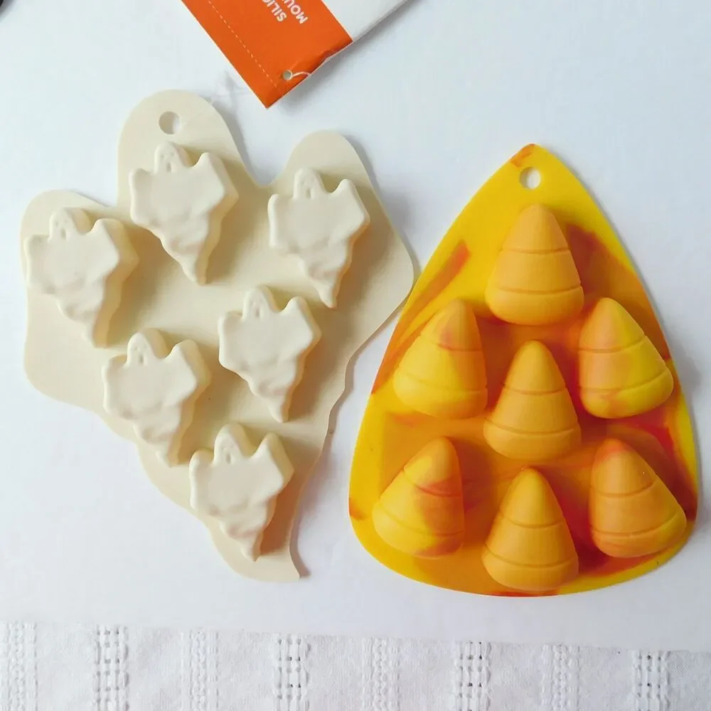 Silicone Mold Candy Crafts Lot of 9 Halloween Christmas Baking Jello Soaps Craft